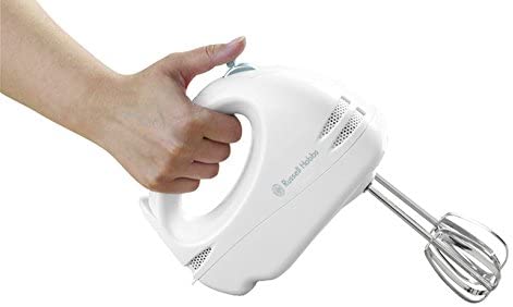 Russell Hobbs Food Collection Electric Hand Mixer with 6 Speeds, Easy Release Button, Fingertip Speed Control, Chrome Beaters, 125W - Image 3