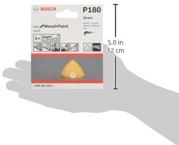 Bosch 2608605153 Sanding Sheets R:WT Grain Size 180 Pack of 5, Red - Image 3