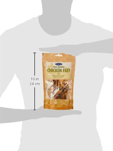 Hollings Chicken Feet Dog Treats, 100% Natural & Crunchy Treats for Adult Dogs Grain Free & High in Protein 100g (Pack of 8) - Image 3
