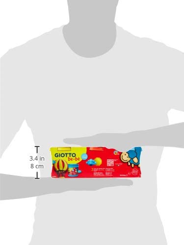 GIOTTO be-bè Modelling Dough Pack for Young Children 3 x 220g Pots, Red/Yellow/Blue, For Children and Schools - Image 3