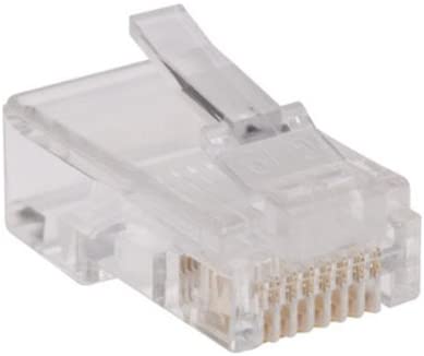 TRIPP LITE 100 Pack RJ45 Plugs for Flat Solid/Stranded Conductor Cable (N030-100-FL), green
