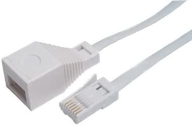 Wired-up BT 10m Telephone Extension Cable Suitable for BT and Other Networks, White, 1 - Pack - Image 2