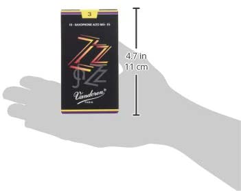 Vandoren ZZ Alto Saxophone Reeds - Box of 10 - Strength 3, Multicoloured, One size fits all - Image 2