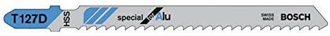 Bosch Professional 2608631017 Aluminium Cutting Jigsaw Blades, 3mm - 15mm, Grey, 17.4cm x 0.2cm x 13.9cm, Aluminium sheets