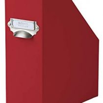 Rossler Soho A4 115mm Magazine Box with Handle and Index Holder - Red