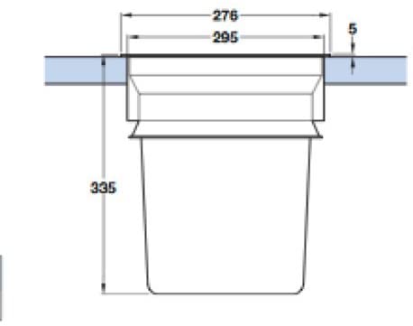 Worktop Mounted waste bin, 13 litres, Black - Image 2
