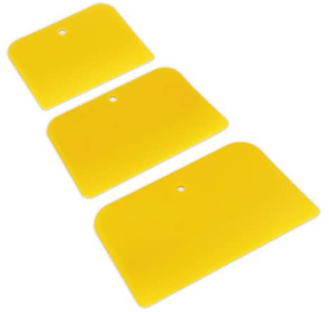 Sealey Ak5225 Body Filler Applicator Set 3Pc, Yellow, 100mm x 125mm x 150mm - Image 2