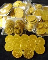 Henbrandt 60 GOLD COINS PIRATES TREASURE FUN PARTY BAG TOY! - Image 2