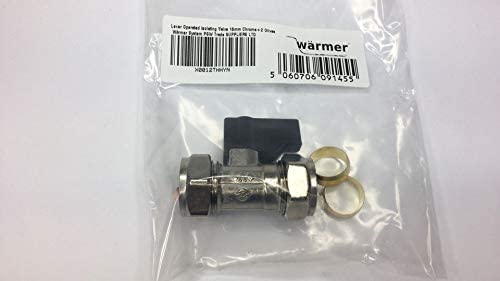 Wärmer System Lever Operated Isolating Valve 15mm Chrome with Extra Olives - Image 4