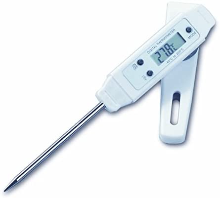 TFA 30.1013 Dostmann Pocket Digital Probe Thermometer, Weiß, 152 mm x 20 mm x 16 mm