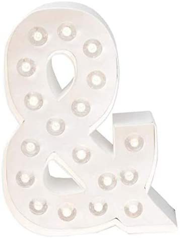 American Crafts Cardboard Heidi Swapp Marquee Love Letters, Numbers and Shapes 8.5-inch, Ampersand, Clear, 8.5 inches - Image 3