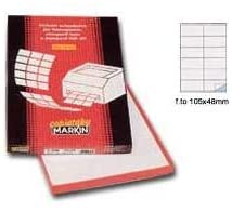 MARKIN 210 °C504 Labels White, 105x48 mm
