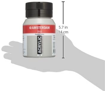 Amsterdam Standard Series Acrylic Jar 500 ml Neutral Grey 710 (17727102), 500 ml (Pack of 1) - Image 2
