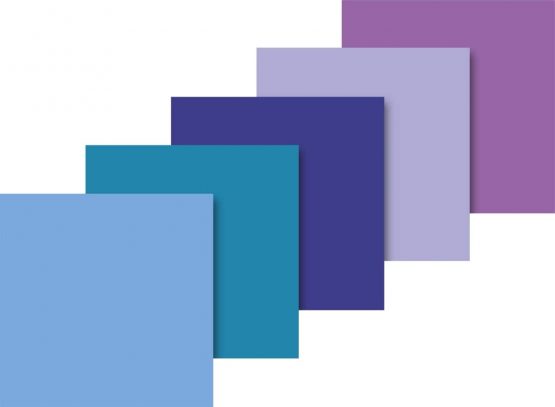 Baier Schneider &Tissue Paper 50 x 70 cm Blue / 5 Assorted Colors (10 Sheets)
