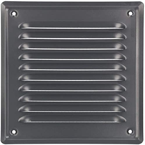 KOTARBAU® Vent Cover, Steel, 16.5x16.5 cm (6.5x6.5 inches), Ash, Air Vent Grill, with Insect Screen, for Wall Ventilation - Image 4