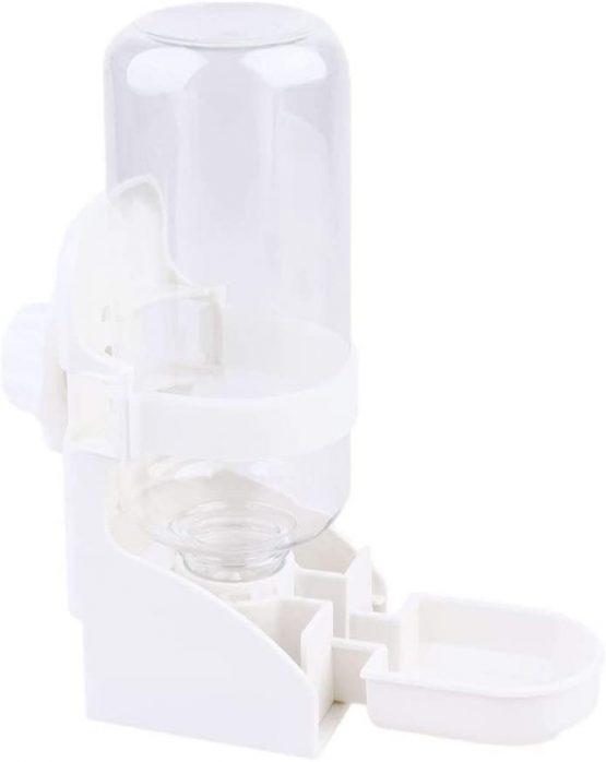 POPETPOP 500ml Automatic Pet Feeder - Leakproof Hamster Water Dispenser Small Pet Drinking Feeder, Cage Mounted Water Bottle for Puppy/Guinea-pig/Cats/Hamster/Rabbits