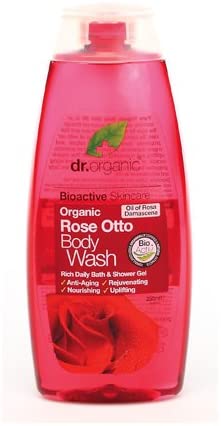 Dr Organic Rose Otto Body Wash, Shower Gel, Mens, Womens, Natural, Vegan, Cruelty-Free, Paraben & SLS-Free