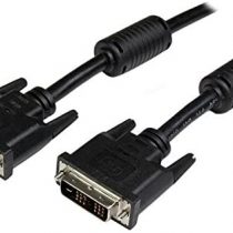 StarTech DVI Cable - 15 ft - Single Link - Male to Male Cable - 1920x1200 - DVI-D Cable - Computer Monitor Cable - DVI Cord - DVI to DVI Cable (DVIDSMM15)