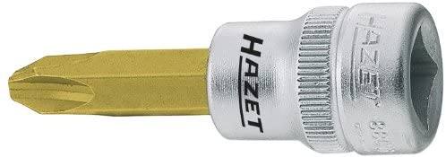 HAZET 8806-PH4 Cross Recess Profile PH Screwdriver Socket - CVD-Tin Coated
