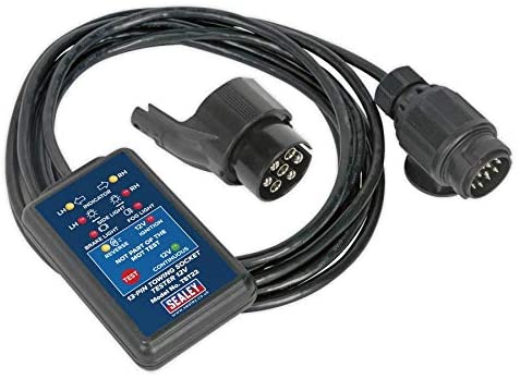 Sealey Tst22 13-Pin Towing Socket Tester 12V - Vosa Approved, White, 8.8 x 15.8 x 24.9 cm