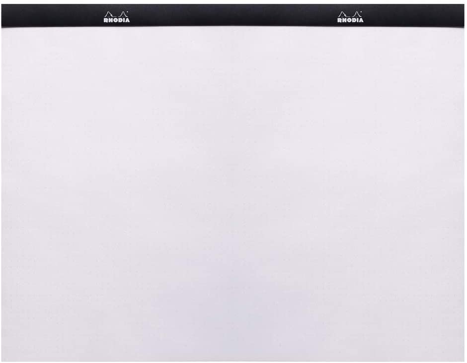 RHODIA 38559C, Stapled Notepad Dot pad N°38 Black, A3, Dot Dotted, 80 Detachable Sheets, White Clairefontaine Paper 80 g/m - Image 2