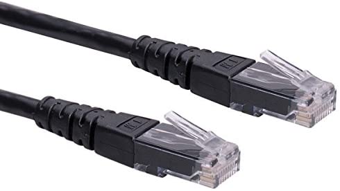 Roline Lan Cable Cat 6 - Utp Ethernet Network Cable with Rj45 Connector Black 1 M