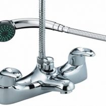Bristan J BSM C Java Deck Mounted Bath Shower Mixer - Glee White