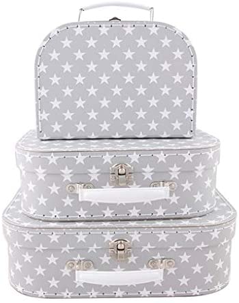 Sass & Belle Nordic Star Suitcases Grey