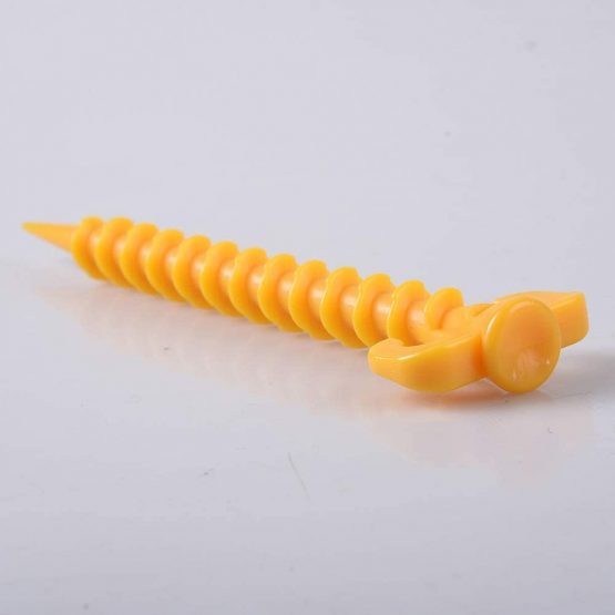 inherited 10 pcs Screw Tent Stakes, Spiral Ground Anchor Nail Tent Pegs for Tents Works Well in Sand and Soil for Jungle Crossing Picnic Camping & Adventure.(20cm×4.5cm, ⌀10) - Image 4