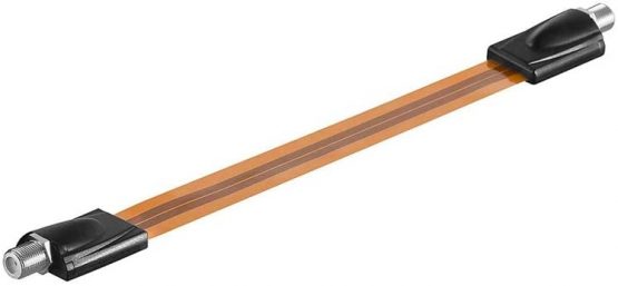 Goobay 11953 SAT Window Feed-Through, Extremely Flat, 0.3mm Cable sheath diameter, 0.2m Cable Length