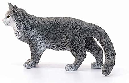 SCHLEICH 13893 Maine Coon cat Farm World Toy Figurine for children aged 3-8 Years, Black, 1.6 inch - Image 2