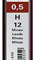 rOtring Lead Refills Hi-Polymer for Fine Mechanical Pencils 0.50mm H (12 Leads)