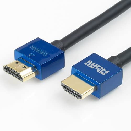 SlimHDMI 1m Slim HDMI Cable, The World's Slimmest HDMI Lead? (Gold Plated, 1080p, 3D, High Speed, ARC), Classic SlimHDMI Cable - Image 2