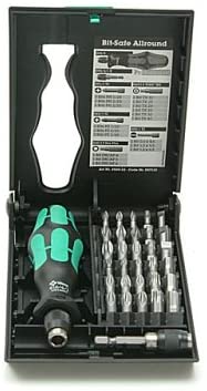 Wera Kraftform Kompakt 70 Universal Bit-Holding Screwdriver & Bit Set, PH/PZ/SL/TXBO/HEX, 32pc, 05057110001