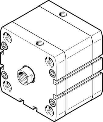 Festo 536366 Model ADN-80-25-I-P-A Compact Cylinder