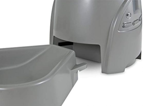Petmate Portion Right Programmable Pet Feeder, 2.25 Kg, Brushed Nickel - Image 4