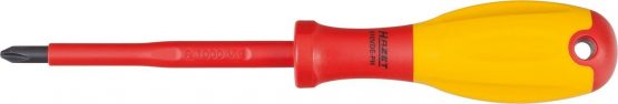 HAZET 810VDE-PH1 Cross Recess Profile PH Screwdriver for Electricians with Protective Insulation and Burnished Tips - Multi-Colour