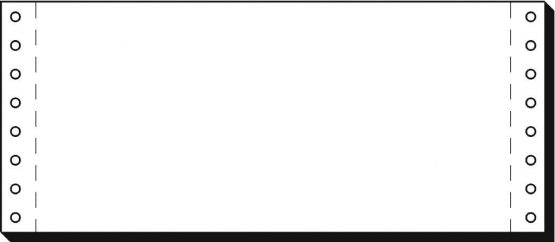 SIGEL 04241 Listing Paper, 4" x 240 mm, 1-part, 70 gsm, vp's, blank, 3000 sheets