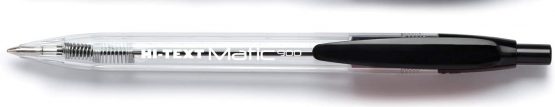 Hi-Text 900 Matic Pack of 24 Retractable Pens Medium Tip 1 mm Black