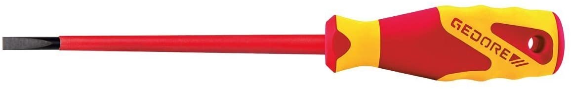 Gedore VDE2170-2160 PH-077/1616048 VDE Power Grip Screwdriver Set, Red and Yellow, 4 VDE-Schlitz- / 3 VDE-Kreuzschlitzschraubendreher - Image 2