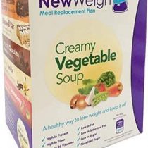 NewWeigh Creamy Vegetable Meal Replacement Soup, 7 x 60g sachets - Suitable for Vegetarians - High Fibre & High Protein
