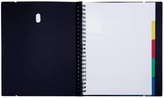 Grafoplás 39402010 - Folder, 20 Sleeves, in & Out System, A4, Black, 4 Units - Image 2