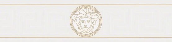 A.S. Creation Versace Luxury Greek Non-Woven Wallpaper 5.00 m x 0.13 m Gold White Made in Germany 935223 93522-3, Multi-Colour