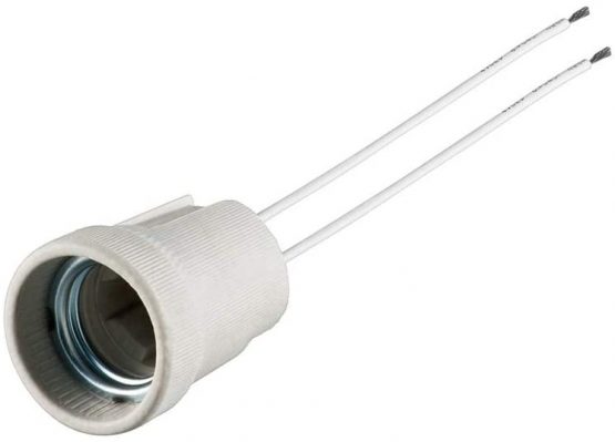 Goobay 9182 E27 Lamp Holder/Base/Socket with Twin Cable