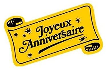 APLI 116113 Birthday 19 x 34 mm Pack of 1000 Labels, Black,Gold, 19 mm x 34 mm - Image 2