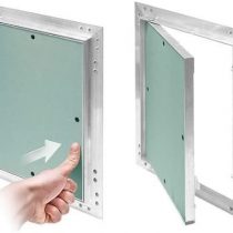 MKK-SHOP KRAL1 Lid 150 x 200 mm plasterboard 12.5 mm Aluminium Frame Mint Green