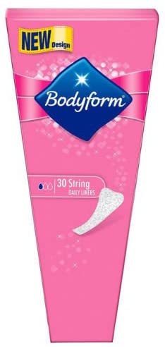 Bodyform Light String Pantyliners 26 per pack Case of 4, mini/panty liner