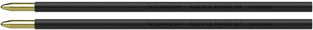 Schneider Take 4 Ballpoint Refills 2 Items Black, 1 count (Pack of 2) - Image 2