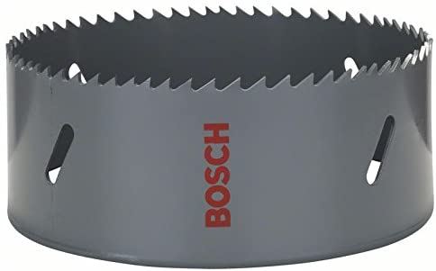 Bosch Professional 1x Hole Saw HSS Bi-metal for standard adapter (for various materials diameter 121 mm, Accessory Rotary Drill)