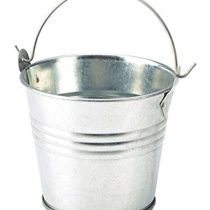 Genware NEV-GSB8 Galvanised Steel Serving Bucket, 8.5 cm